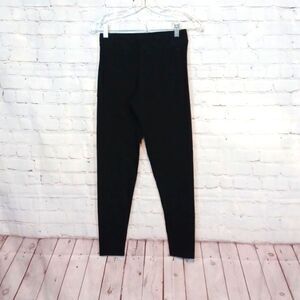 Pink Woman's Soft Black Cotton Yoga Pants M